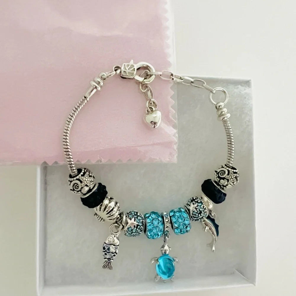 Ocean Sea Life European Charm Bracelet
